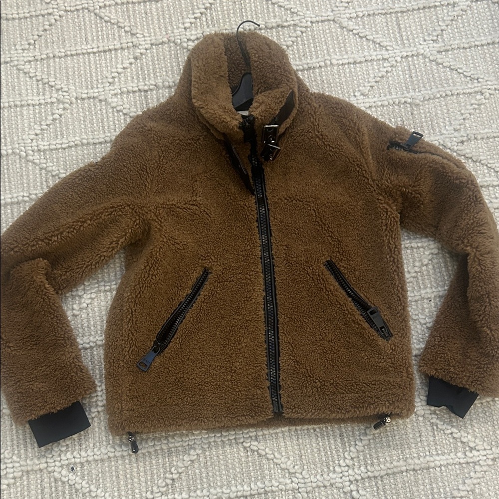 Women's SAM. Brown Sherpa Jacket